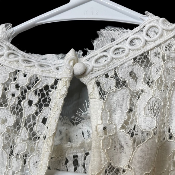 Kensie Soft White Lace Summer Sleeveless Shift Dress Size 6 Ret. $108 - Picture 9 of 15